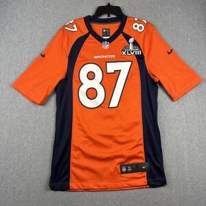 Eric Decker Jersey Denver Broncos Mens S‎ Orange Football Super Bowl XLVIII Nike